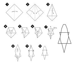 Çocuklar İçin  Origami Şablonu  