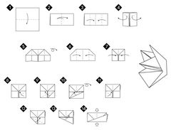 Çocuklar İçin  Origami Şablonu  