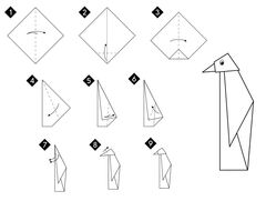 Çocuklar İçin  Origami Şablonu  