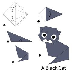 Çocuklar İçin  Origami Şablonu  