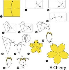 Çocuklar İçin  Origami Şablonu  