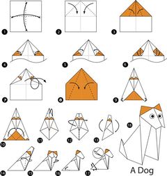 Çocuklar İçin  Origami Şablonu  