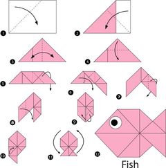 Çocuklar İçin  Origami Şablonu  
