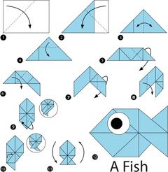 Çocuklar İçin  Origami Şablonu  