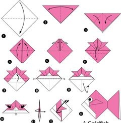 Çocuklar İçin  Origami Şablonu  