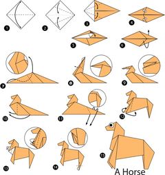 Çocuklar İçin  Origami Şablonu  