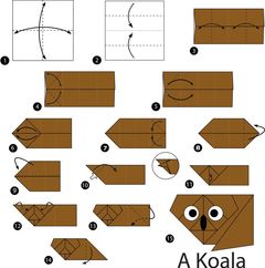Çocuklar İçin  Origami Şablonu  