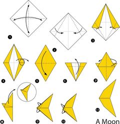 Çocuklar İçin  Origami Şablonu  