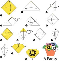 Çocuklar İçin  Origami Şablonu  
