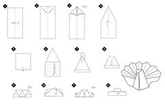 Çocuklar İçin  Origami Şablonu  
