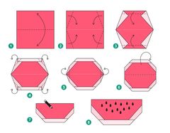 Çocuklar İçin  Origami Şablonu  
