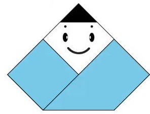 Çocuklar İçin  Origami Şablonu  