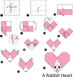 Çocuklar İçin  Origami Şablonu  