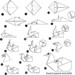 Çocuklar İçin  Origami Şablonu  