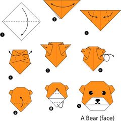 Çocuklar İçin  Origami Şablonu  