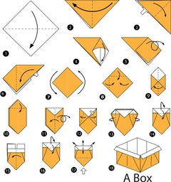 Çocuklar İçin  Origami Şablonu  