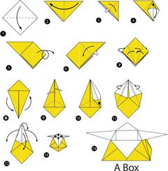Çocuklar İçin  Origami Şablonu  