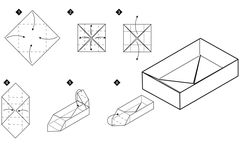 Çocuklar İçin  Origami Şablonu  