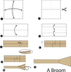 Çocuklar İçin  Origami Şablonu  