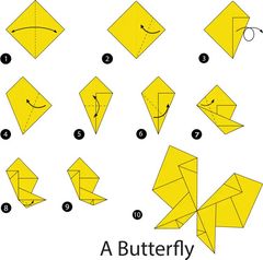 Çocuklar İçin  Origami Şablonu  