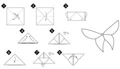 Çocuklar İçin  Origami Şablonu  