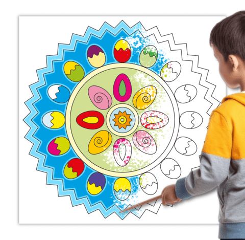 Çocuklar İçin  Dev Mandala  