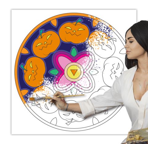 Çocuklar İçin  Dev Mandala  