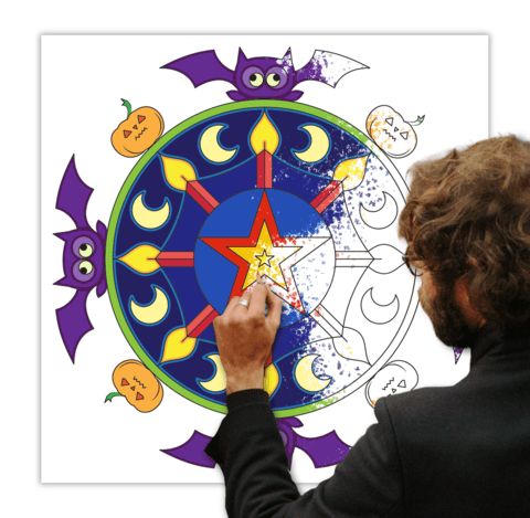 Çocuklar İçin  Dev Mandala  