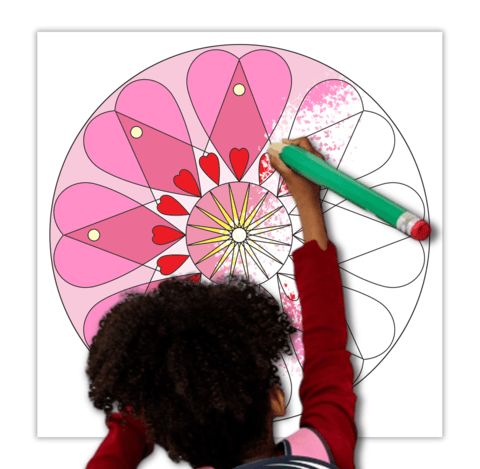 Çocuklar İçin  Dev Mandala  