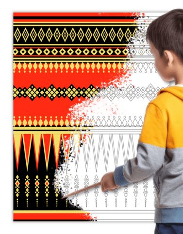Çocuklar İçin  Dev Mandala  