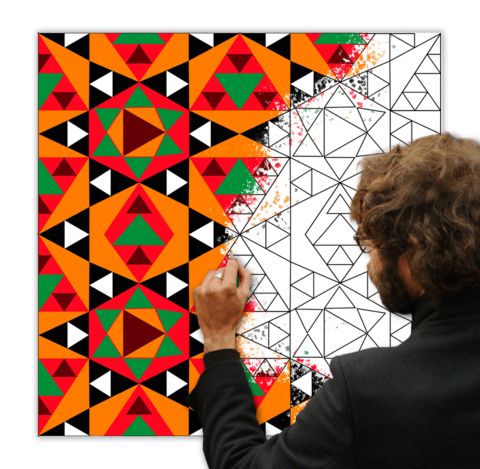 Çocuklar İçin  Dev Mandala  