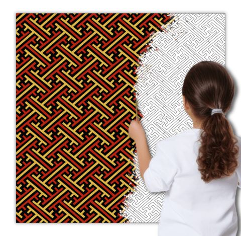 Çocuklar İçin  Dev Mandala  