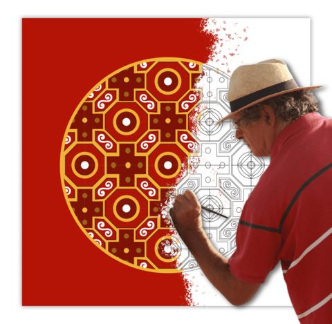 Çocuklar İçin  Dev Mandala  