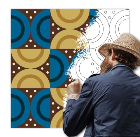 Çocuklar İçin  Dev Mandala  
