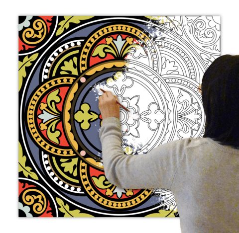 Çocuklar İçin  Dev Mandala  