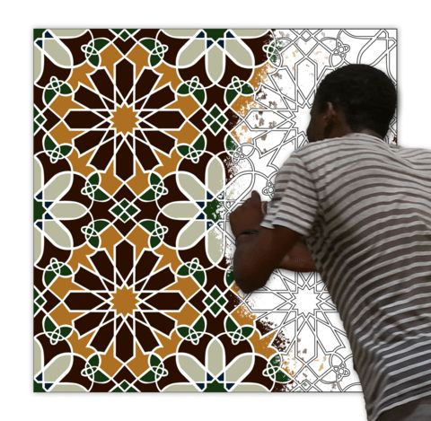 Çocuklar İçin  Dev Mandala  