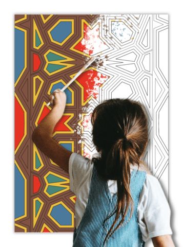 Çocuklar İçin  Dev Mandala  
