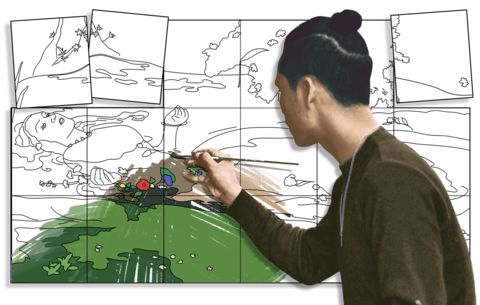Çocuklar İçin  Dev Mandala  
