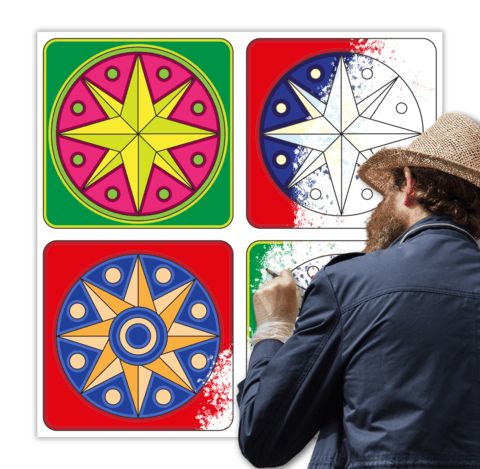Çocuklar İçin  Dev Mandala  