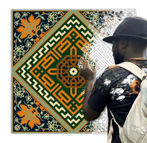 Çocuklar İçin  Dev Mandala  