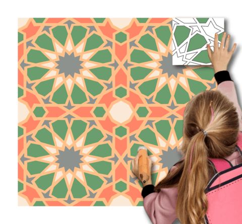 Çocuklar İçin  Dev Mandala  