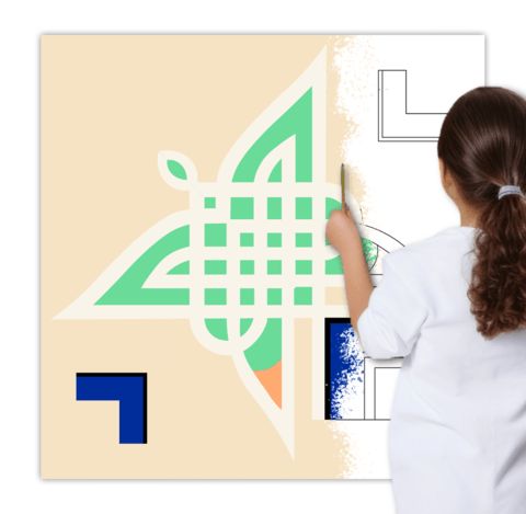 Çocuklar İçin  Dev Mandala  