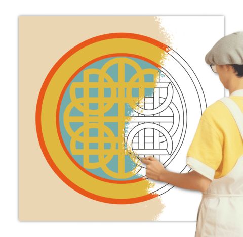 Çocuklar İçin  Dev Mandala  