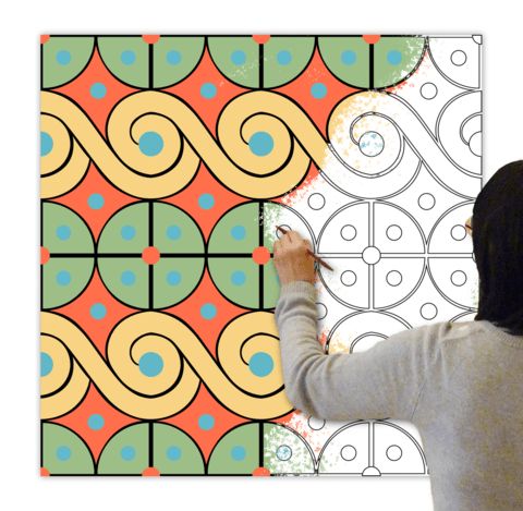 Çocuklar İçin  Dev Mandala  