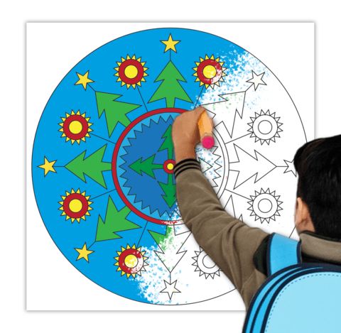Çocuklar İçin  Dev Mandala  