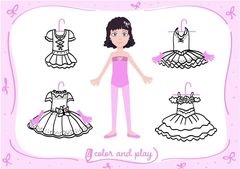Çocuklar İçin  Kağıt Bebek Şablonu  