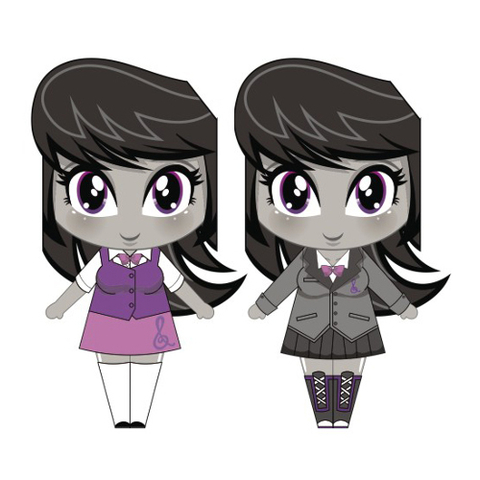 Çocuklar İçin  Equestria Girls Kağıt Kübik Oyuncaklar Şablonu  