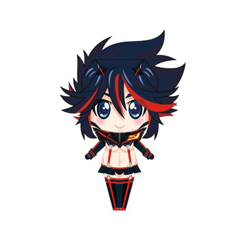 Çocuklar İçin  Kill La Kill Kağıt Kübik Oyuncaklar Şablonu  