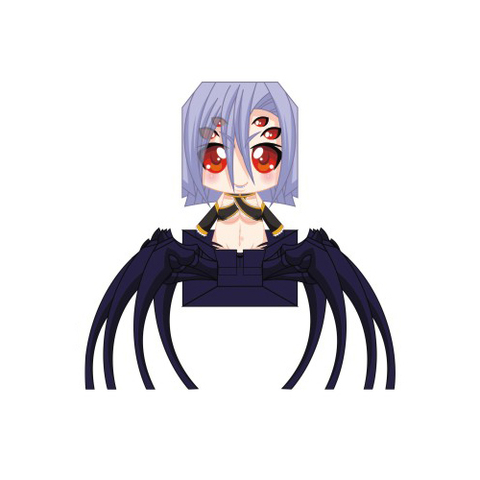 Çocuklar İçin  Monster Girls Kağıt Kübik Oyuncaklar Şablonu  