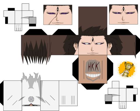 Çocuklar İçin  Bleach Kağıt Kübik Oyuncaklar Şablonu  